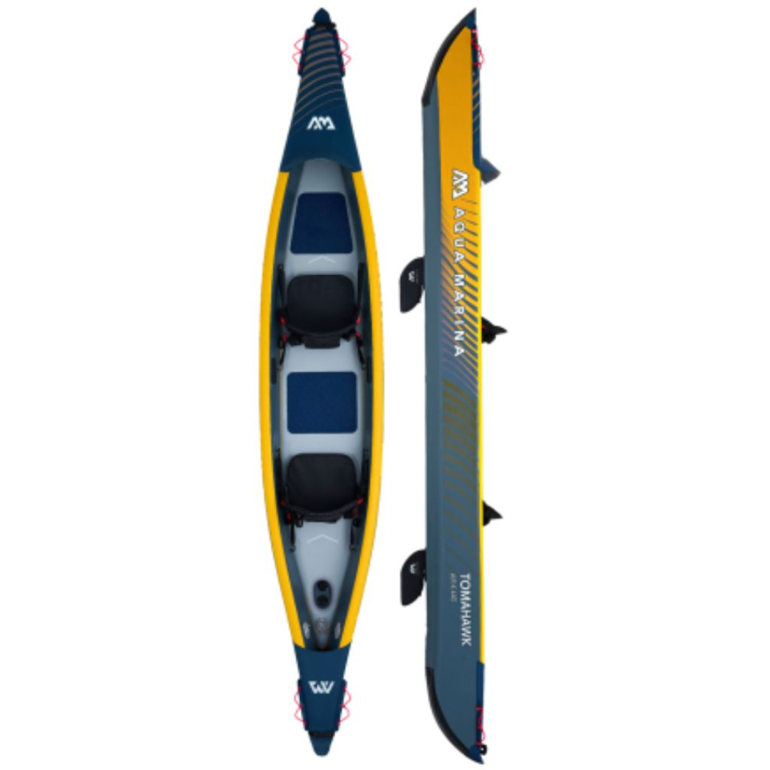 Aqua Marina Tomahawk Inflatable Kayak Front and Side 